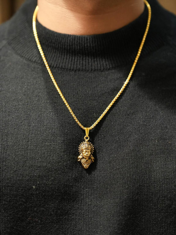 24 Inches SP Kodi Chain - One Gram Gold Plated 806 SKU: EXN-CH-PIPE JALI-BL1_10056